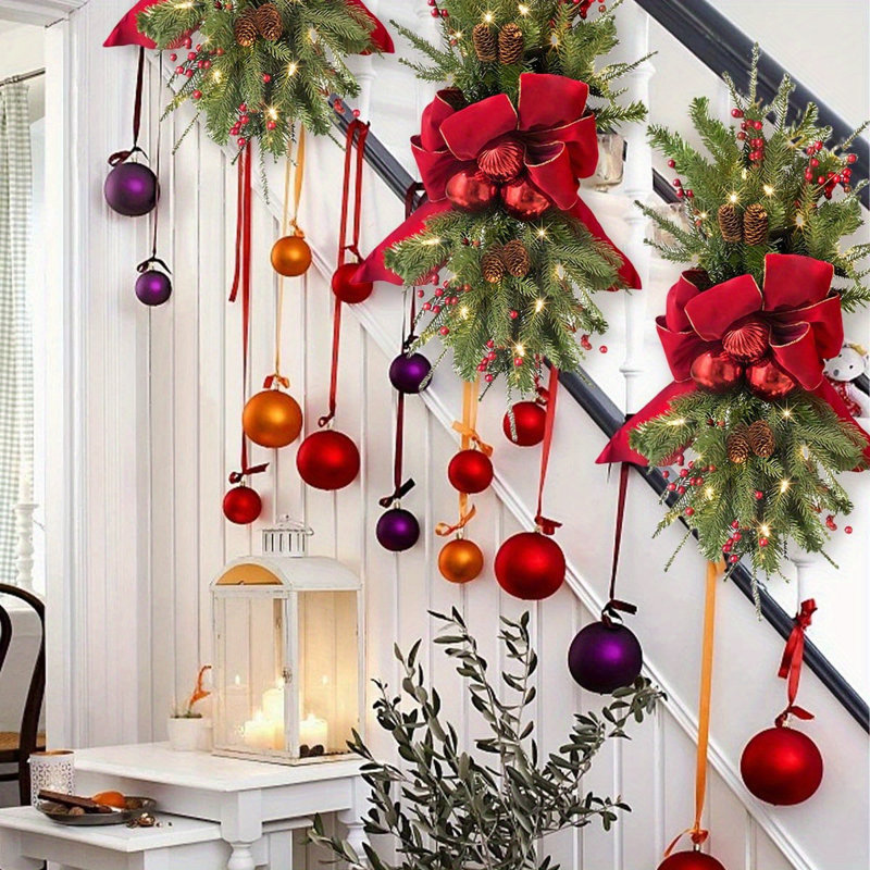 Couronne de Noël pour porte d'entrée