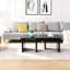 Table basse détachable en forme de L, rectangulaire en bois 45,87 * 24,26 et 35,43 * 31,49 pouces, pour la chambre de la salle de presse