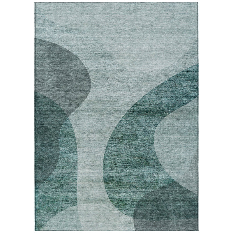 Fargo Washable Abstract Indoor / Outdoor Rug, Rectangle 10' x 14'