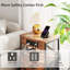 42cm W Metal Bedside Table