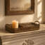 Ensemble de 2 plateaux rectangulaires décoratifs de table Farmhouse