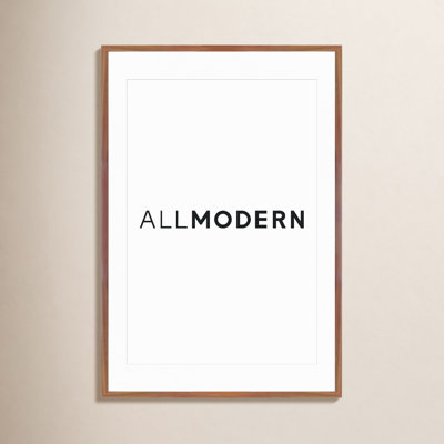 Capullo Wood Matte Picture Frame with Mat