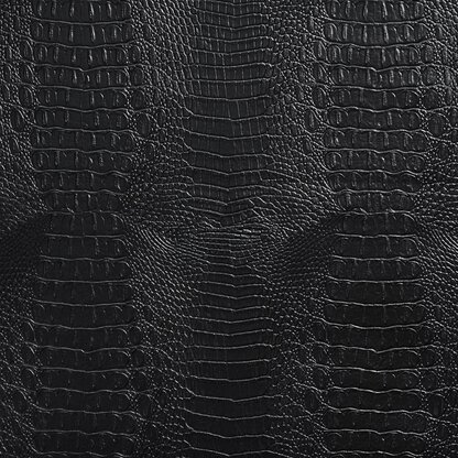 iFabric Black Alligator Vinyl Fabric