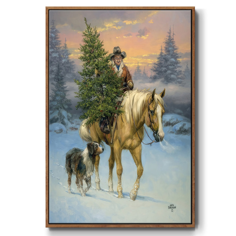 «The Family Tree», reproduction d'art sur toile, Cadre noyer, H 41 po x l 27 po x P 1,5 po