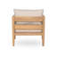 Chaise longue de patio en bois d'acacia avec coussins amovibles Adria-1471015317