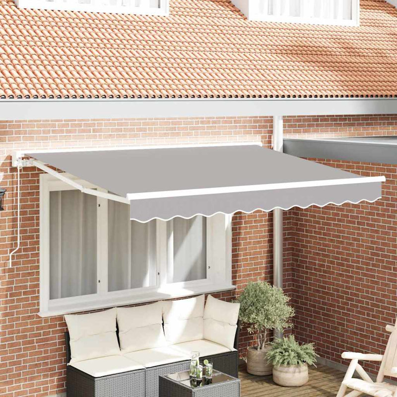 VidaXL Retractable, Light Grey/White, 250cm W x 200cm D