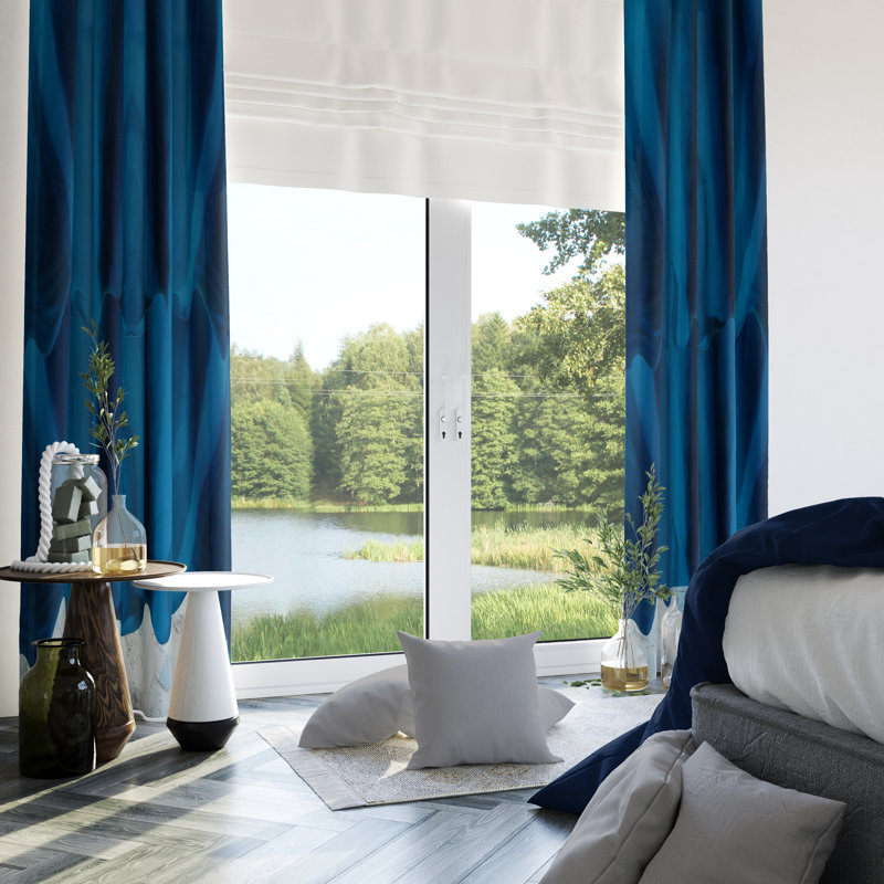 Semi Sheer Curtain Pair, 20" W x 52" L