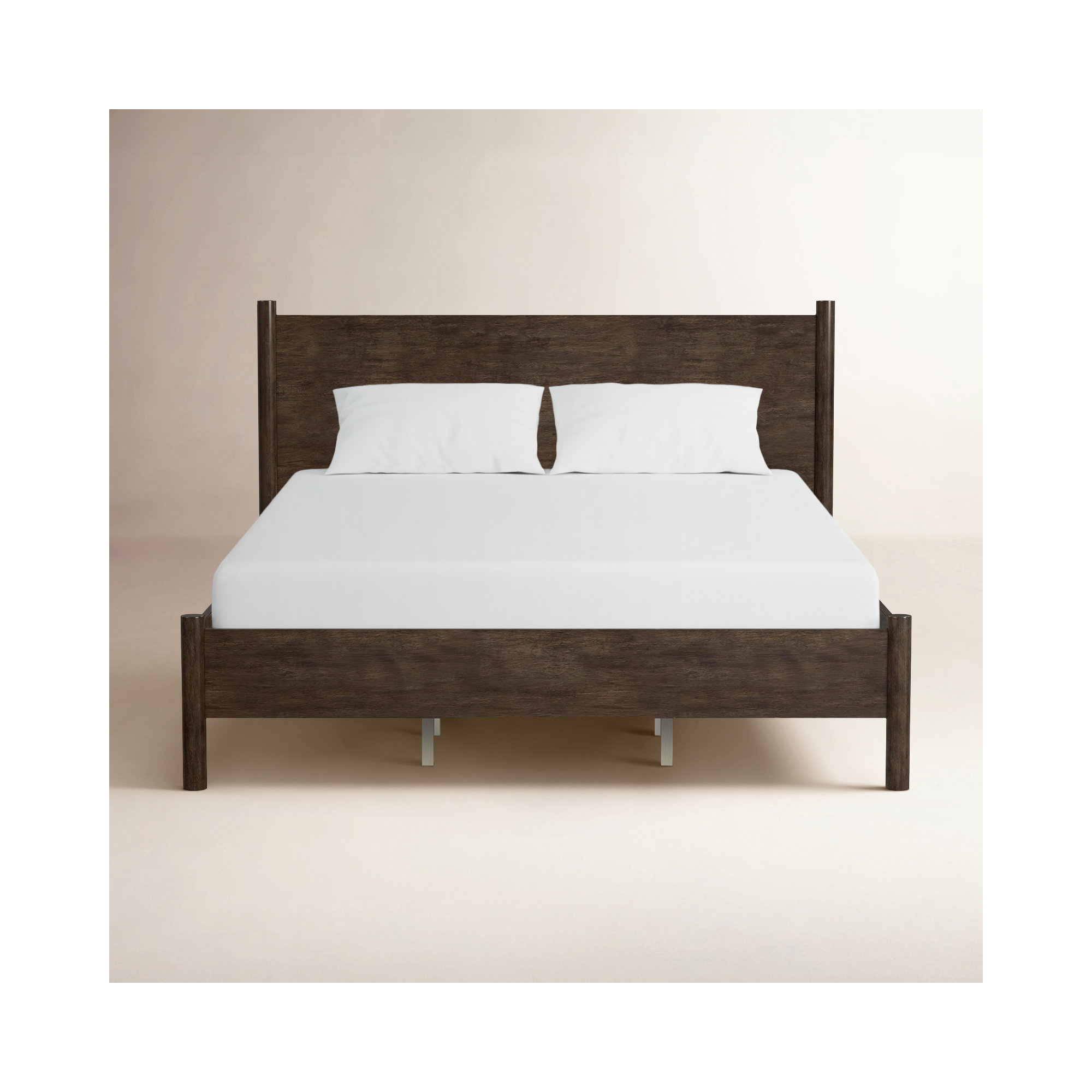 Hall Panel Bed, Dark Brown, King