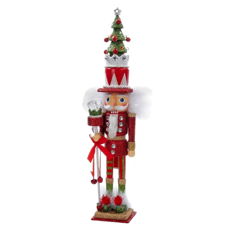 Casse-noisette Kurt Adler Hollywood, arbre rouge et vert, 15 po