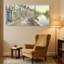 Ensemble de 3 reproductions d'art sur toile, "European European River River Scene"-1660886399