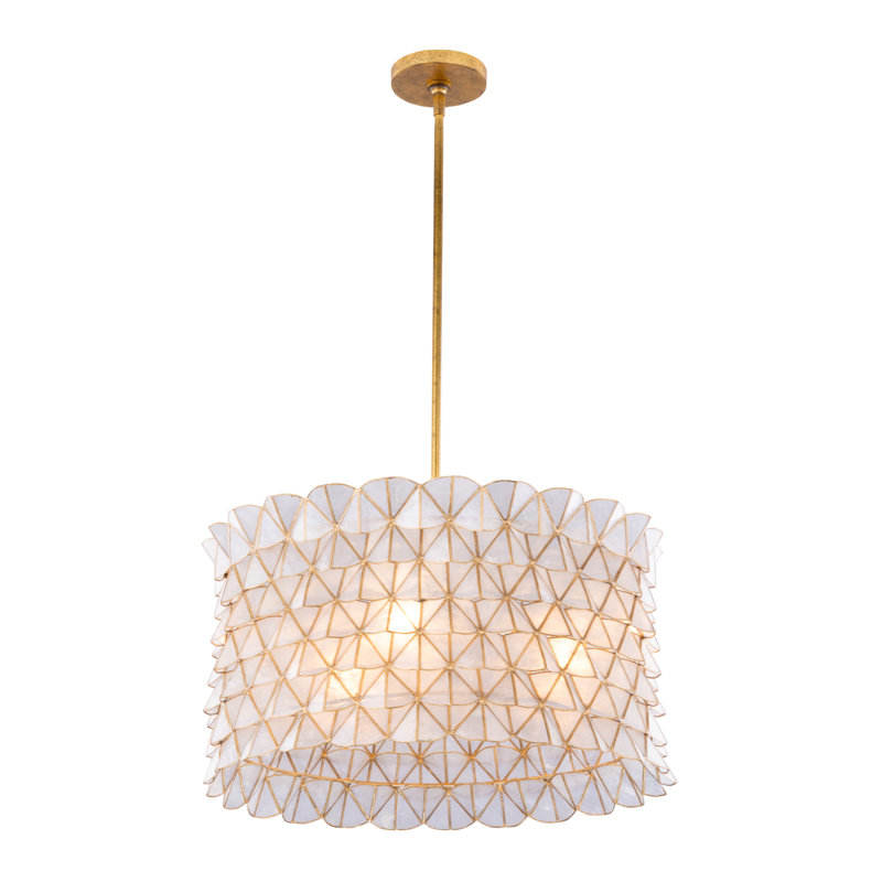 Lustre de feuille d'or oxydé Flair 3 LT Kalco