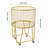 Metal Mesh Laundry Storage Cart, Laundry Basket With Wheels-1720555830
