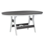 Berlin Gardens Harbor Regular With White Base 64″ Oblong Table