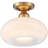 Deontre Glass Semi Flush Mount-1608814915