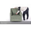Modern Swivel Armchair W/ Removable Cushions, 360° Rotation & Thick Padding for Living Room-1435882196