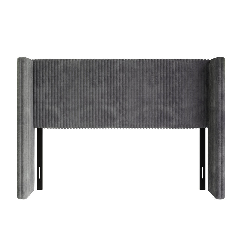 Lenox King Upholstered Headboard, Gray, King