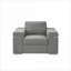 Fauteuil d'appoint rembourré en tissu de lin noir Gianna-1019546675