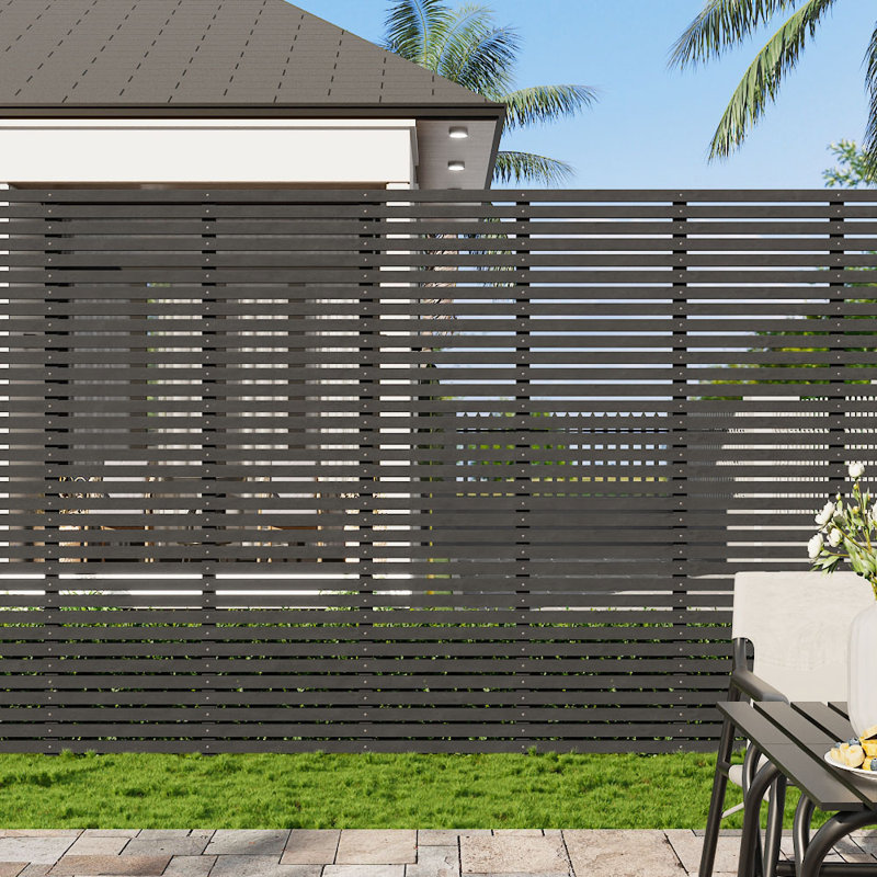 Sadiyah Wood Fence Panels Included, 210cm H x 180cm W