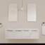 Base de meuble-lavabo mural moderne 60 po seulement (sans lavabo)