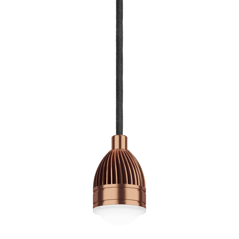 Casper 1 - Light LED Bell Pendant, Copper