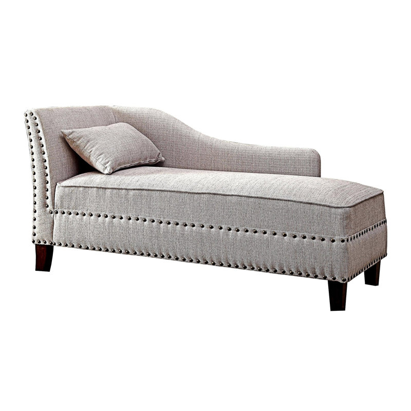 Chaise rembourrée avec coussin, Beige