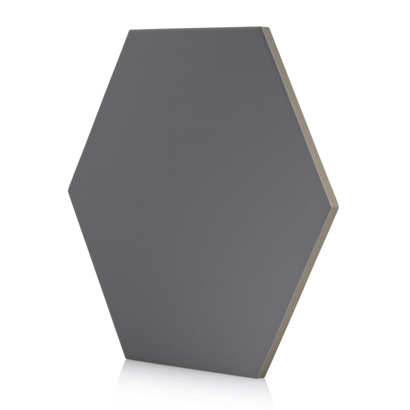 Carreau de porcelaine biseauté 10 po x 9 po Elle, Acero