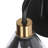 Johannah 1-Light Modern Cone Wall Sconce Black and Gold Finish for Bedroom-1282701390