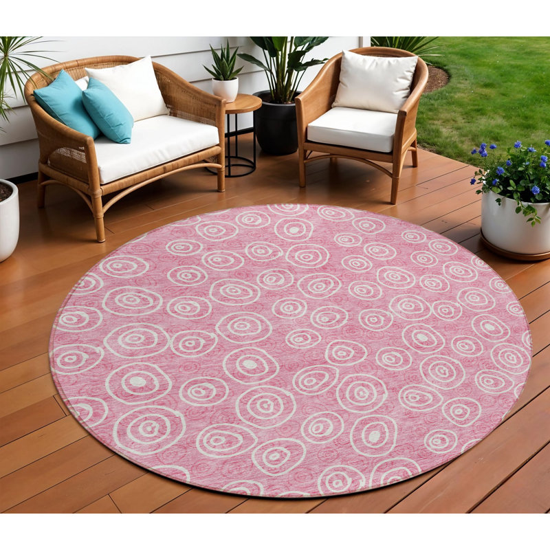 Tapis rond ivoire 8 po