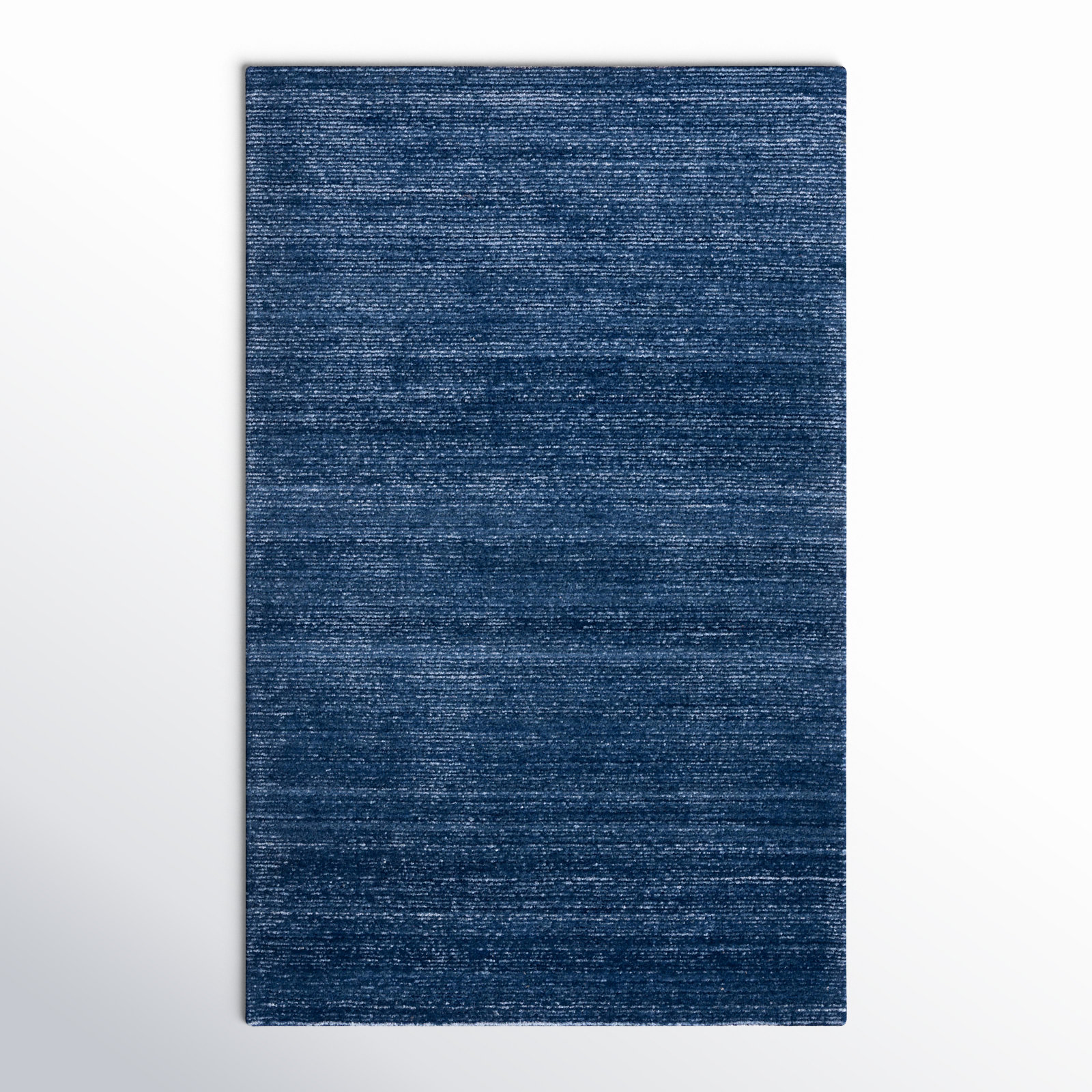 Beltsville Handmade Recycled P.E.T Blue Rug, Rectangle 5' x 8'
