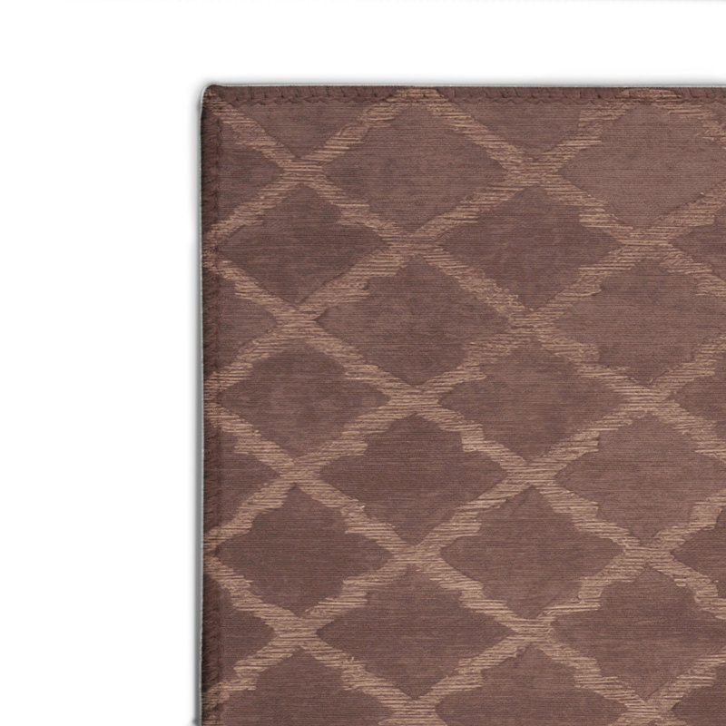 Tapis brun intérieur et extérieur Trellis, Rectangulaire 2 pi x 3 pi