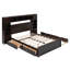 Lit en bois avec armoire tout-en-un-2102025308