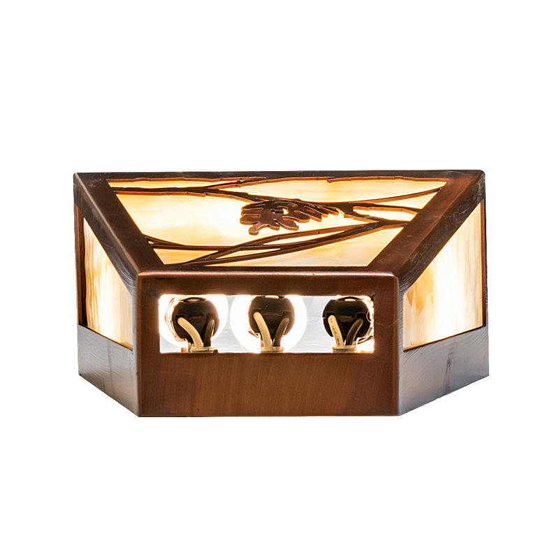 3 - Light Flush Mounted Sconce