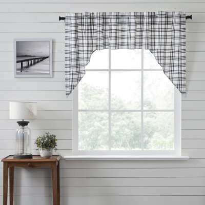 Sawyer Mill Cotton Plaid Swag Window Valance