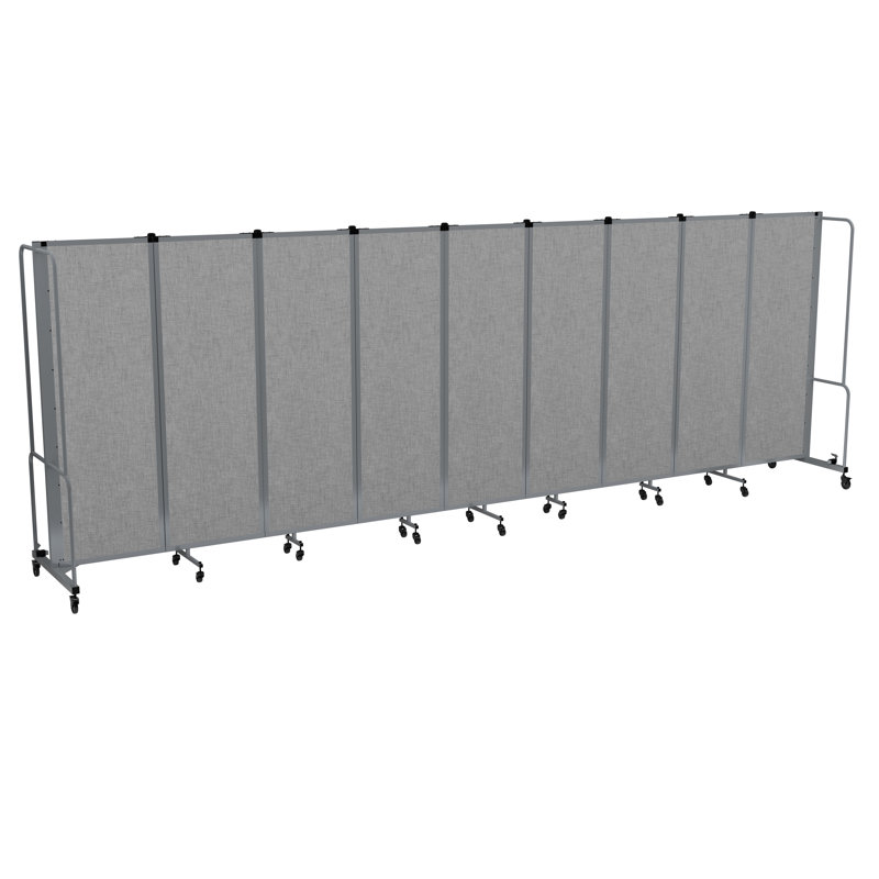 Paravent mobile de qualité supérieure Otis Sound Dampening, structure grise, 9, Gris