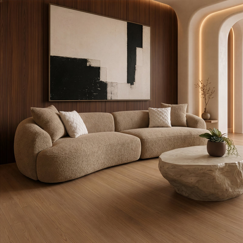 Tyrel - Modern Beige Fiberform Coffee Table