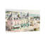 Scène d'aquarelle de ville côtière charmante-698656691