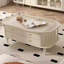 Table de bout en bois massif de style crème rétro-105628845