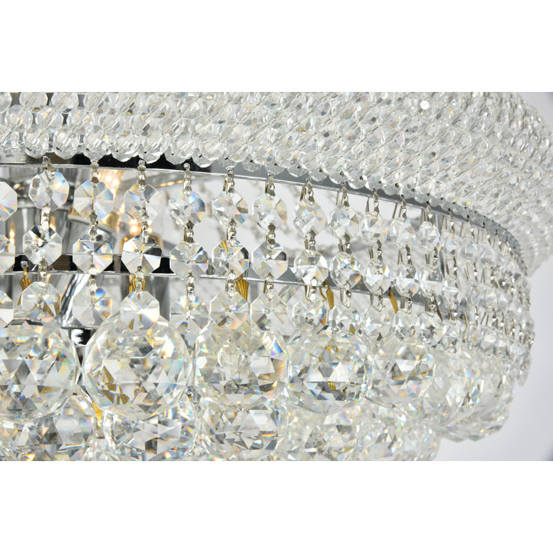 Lustre en cristal 32 lumières Traditional, 32, Chrome chrome, H 66 po x l 36 po x P 36 po