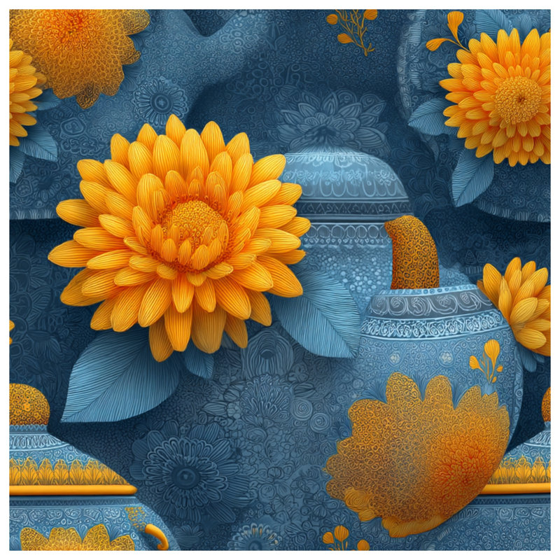 Rideau de douche tournesol - Bohème Boho, 70in W x 84in H