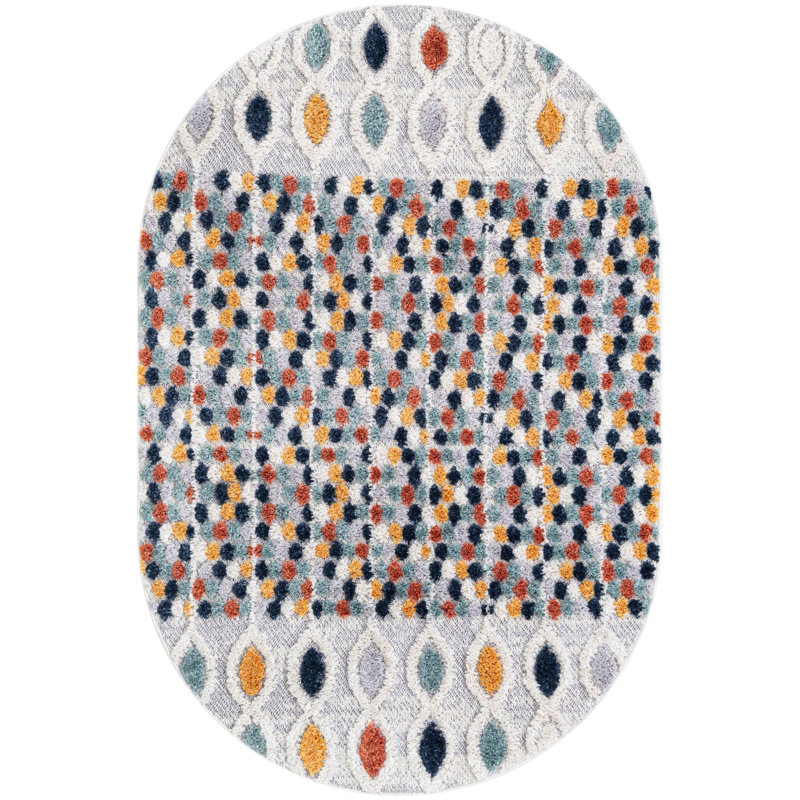 Shibani Abstract Indoor Rug, Oval 4'1" x 6'1"