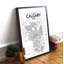 Calgary City Map - Single Picture Frame Print-339018506
