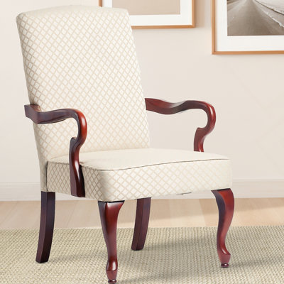 Fauteuil col de cygne beige