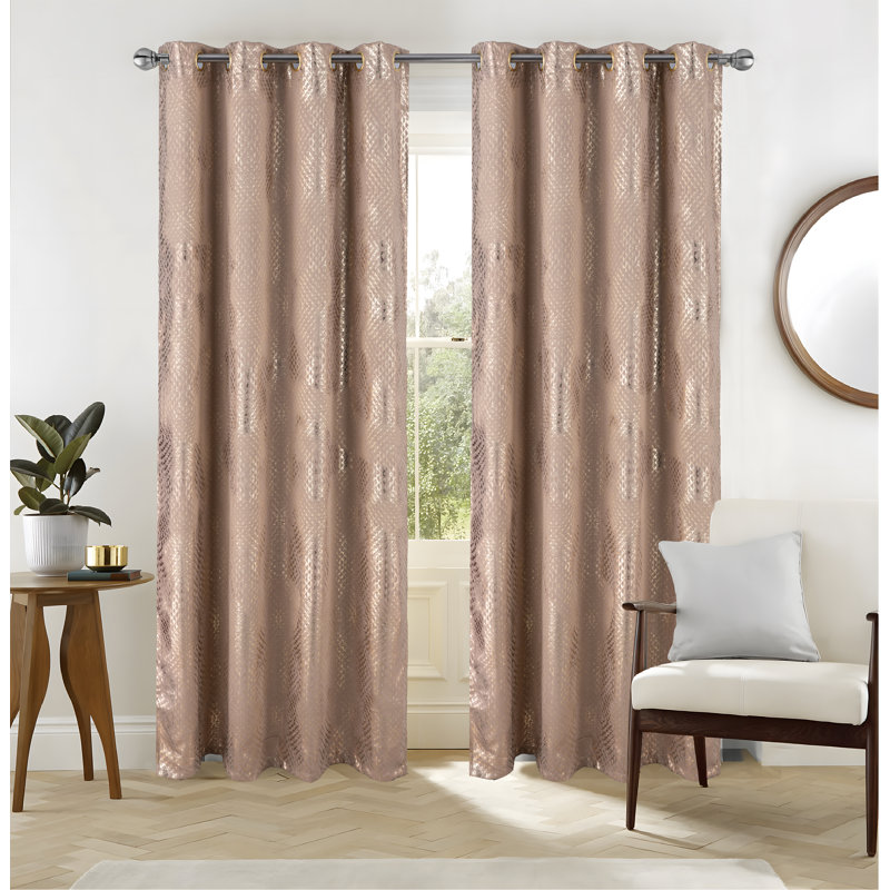 Rideau de fenêtre métallique Hailey, Taupe