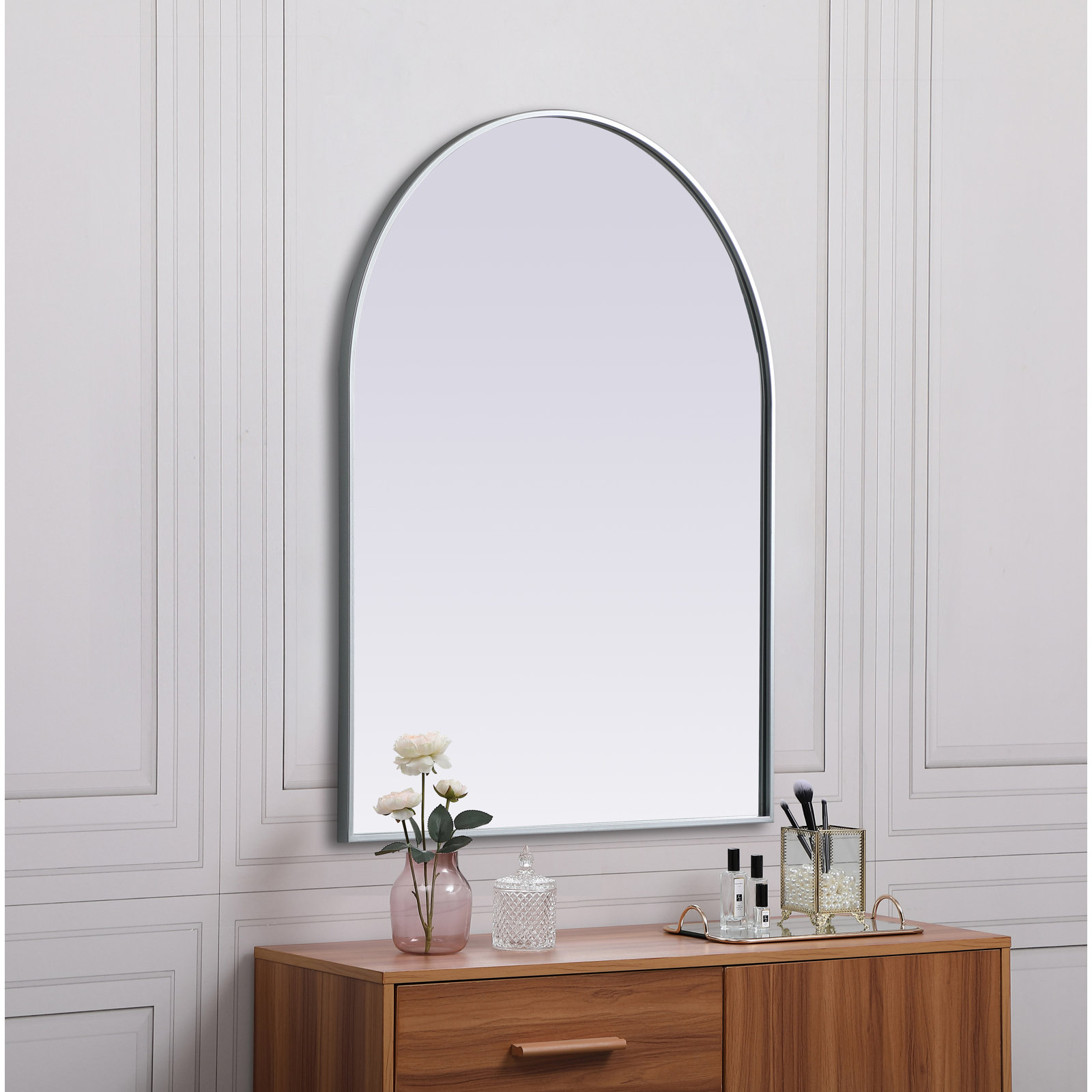 Sabine 36" Accent Mirror, Silver, 42" x 33"