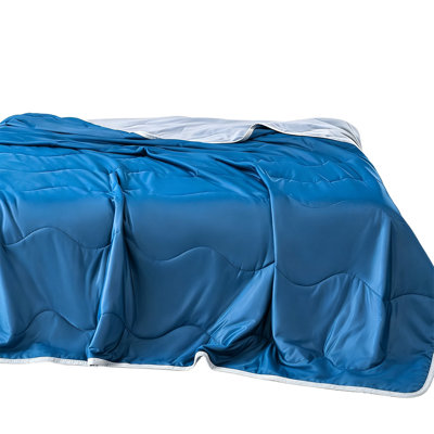 air conditioning blanket Solid Color Wavy  Comforter  Cool Touch Air Conditioning Quilt Soft Breathable Summer Blanket For Bedroom
