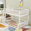 Lit superposé en bois polyvalent avec design et échelle détachables-977542817-977542818