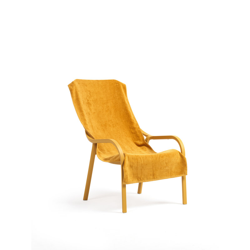 Net Outdoor Lounge Chair, Mustard
