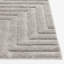 Tapis intérieur lavable gris Mazy avec envers antidérapant-1008849084
