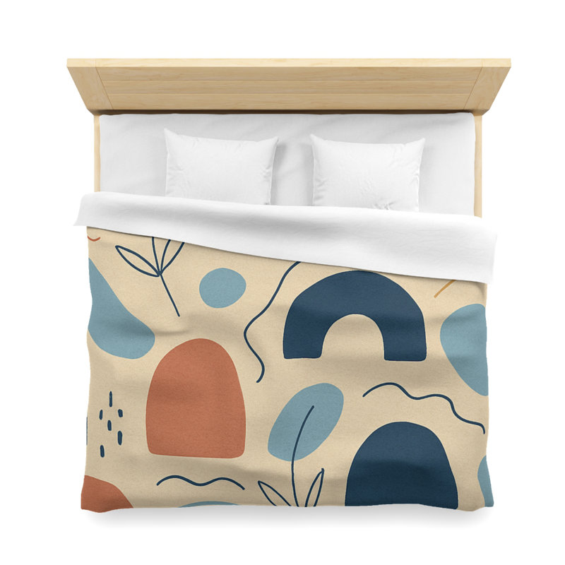  Duvet Covers No 1 Single Piece, King Duvet Cover, White/Blue