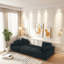 Canapé modulaire en U en velours côtelé avec méridienne, canapé-lit escamotable, 4 coussins de dossier et 2 coussins, canapé convertible moderne pour salon, appartement-801678249